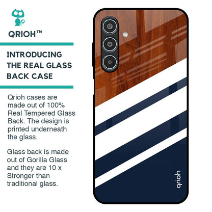 Bold Stripes Glass Case for Samsung Galaxy M35 5G
