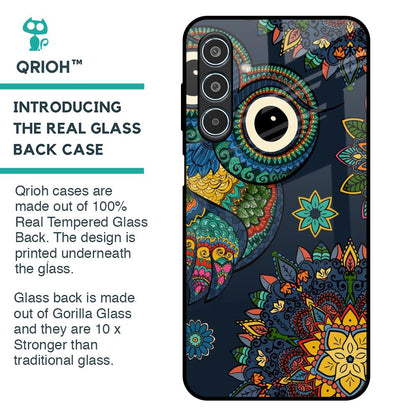 Owl Art Glass Case for Samsung Galaxy M35 5G