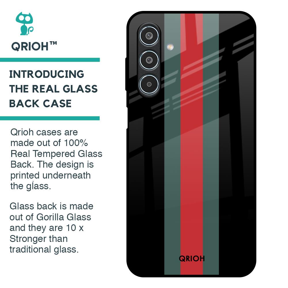 Vertical Stripes Glass Case for Samsung Galaxy M35 5G