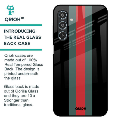 Vertical Stripes Glass Case for Samsung Galaxy M35 5G