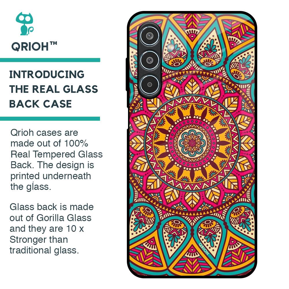 Elegant Mandala Glass Case for Samsung Galaxy M35 5G
