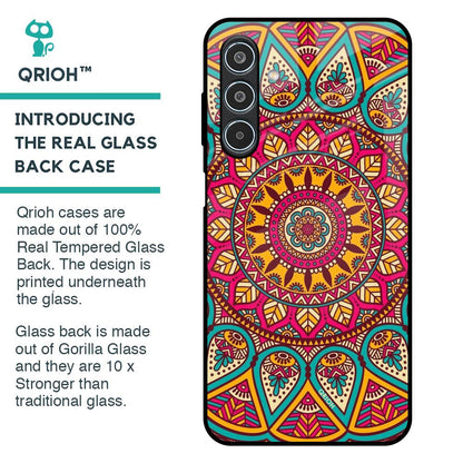 Elegant Mandala Glass Case for Samsung Galaxy M35 5G