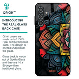 Retro Gorgeous Flower Glass Case for Samsung Galaxy M35 5G