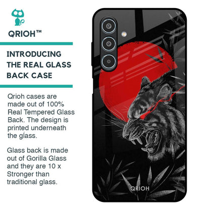 Red Moon Tiger Glass Case for Samsung Galaxy M35 5G