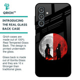 Anime Red Moon Glass Case for Samsung Galaxy M35 5G