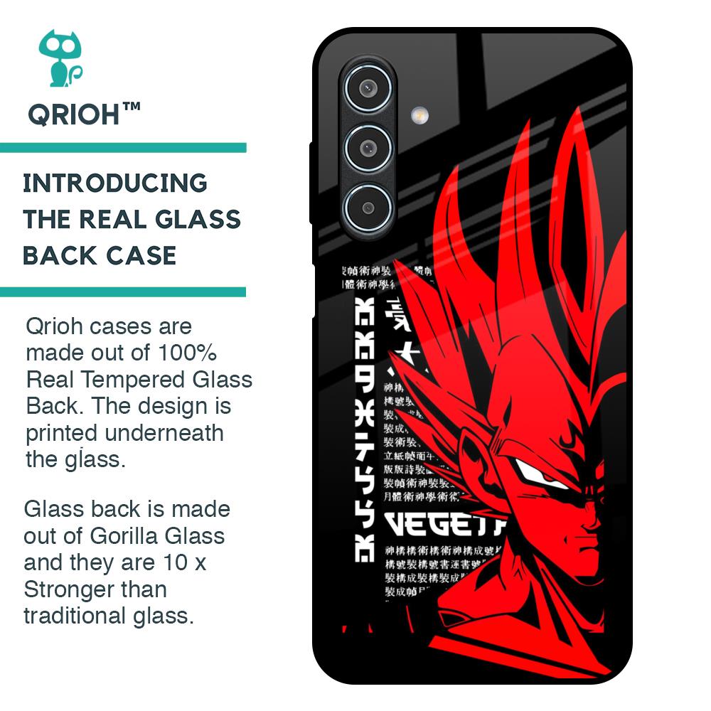 Red Vegeta Glass Case for Samsung Galaxy M35 5G