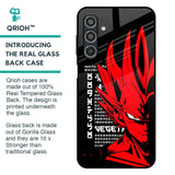 Red Vegeta Glass Case for Samsung Galaxy M35 5G