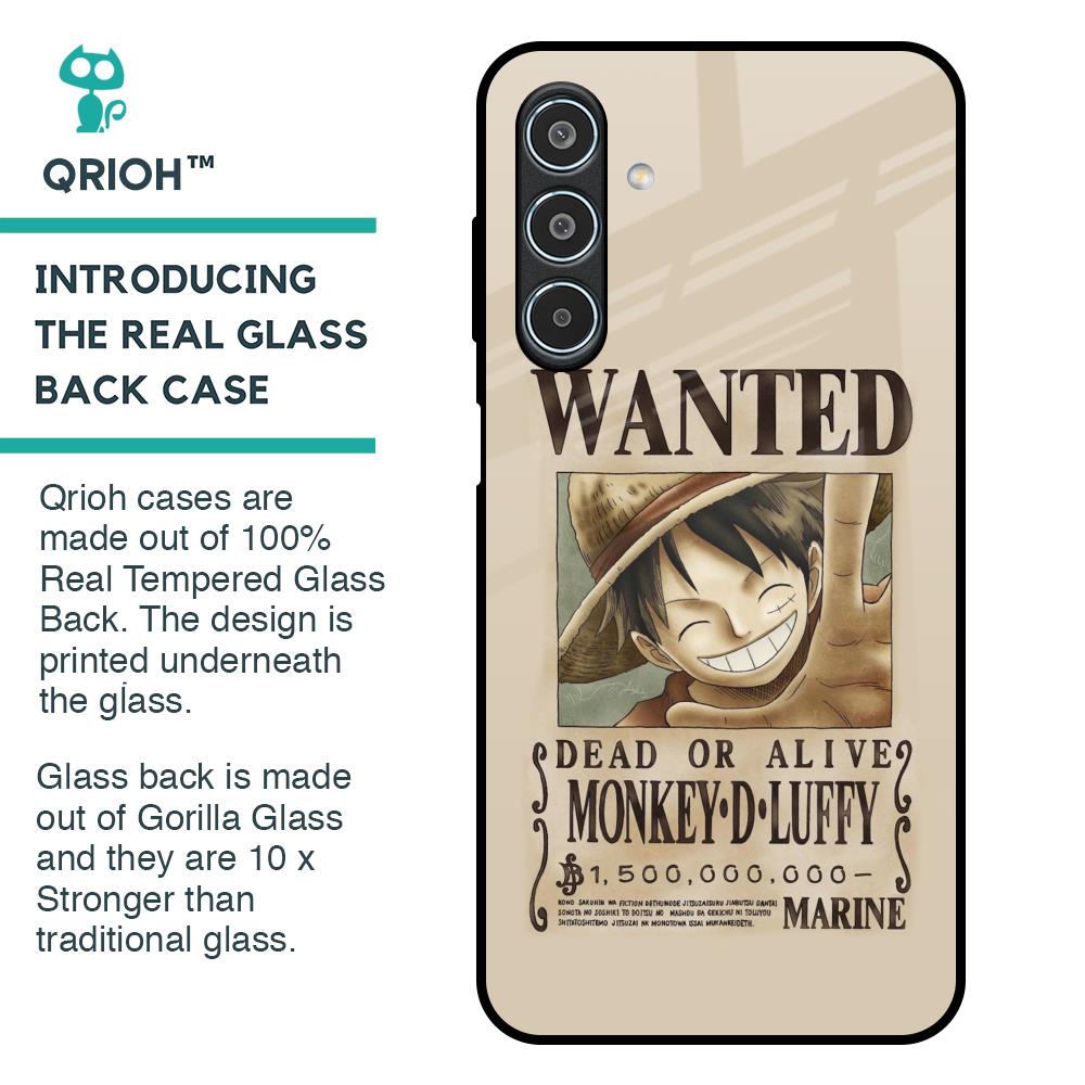 Luffy Wanted Glass Case for Samsung Galaxy M35 5G