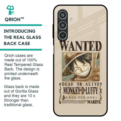 Luffy Wanted Glass Case for Samsung Galaxy M35 5G