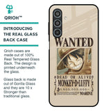 Luffy Wanted Glass Case for Samsung Galaxy M35 5G