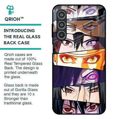 Anime Eyes Glass Case for Samsung Galaxy M35 5G