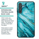 Ocean Marble Glass Case for Samsung Galaxy M35 5G