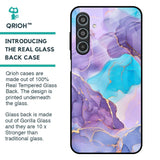 Alcohol ink Marble Glass Case for Samsung Galaxy M35 5G