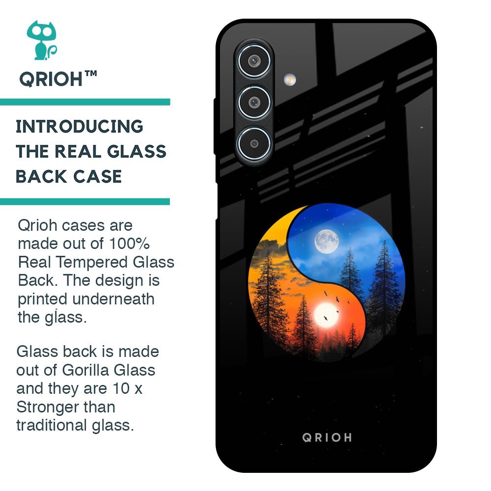 Yin Yang Balance Glass Case for Samsung Galaxy M35 5G
