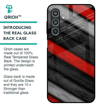 Soft Wooden Texture Glass Case for Samsung Galaxy M35 5G