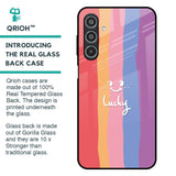 Lucky Abstract Glass Case for Samsung Galaxy M35 5G