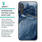 Deep Ocean Marble Glass Case for Samsung Galaxy M35 5G