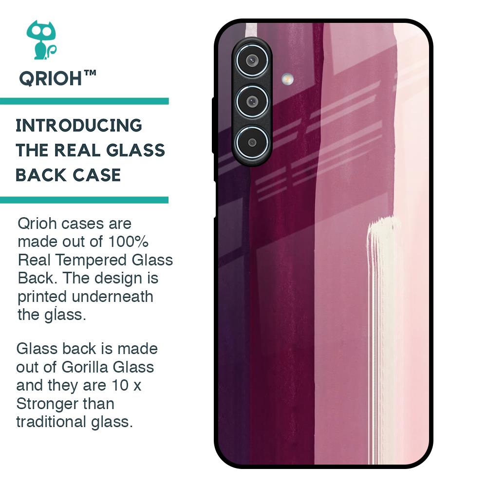 Brush Stroke Art Glass Case for Samsung Galaxy M35 5G