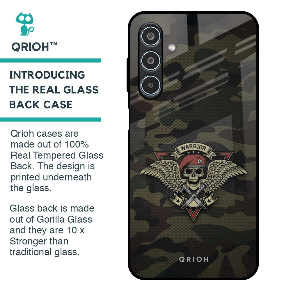 Army Warrior Glass Case for Samsung Galaxy M35 5G