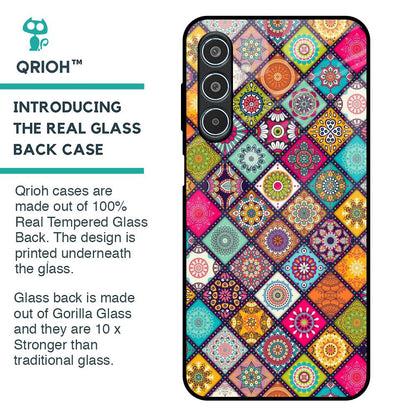 Multicolor Mandala Glass Case for Samsung Galaxy M35 5G