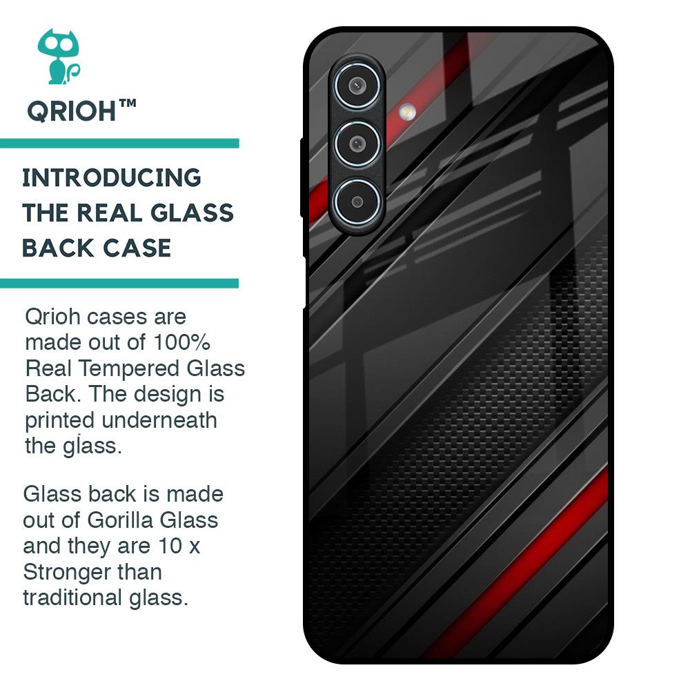 Modern Abstract Glass Case for Samsung Galaxy M35 5G