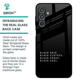 Black Soul Glass Case for Samsung Galaxy M35 5G
