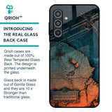Geographical Map Glass Case for Samsung Galaxy M35 5G