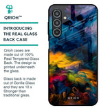Multicolor Oil Painting Glass Case for Samsung Galaxy M35 5G