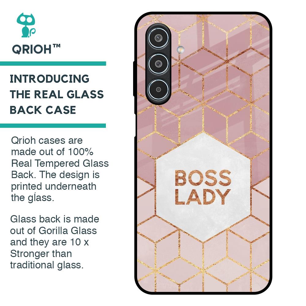 Boss Lady Glass Case for Samsung Galaxy M35 5G