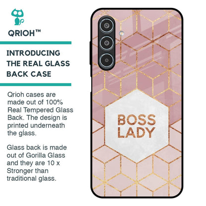 Boss Lady Glass Case for Samsung Galaxy M35 5G