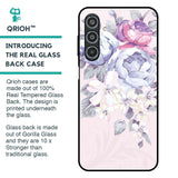 Elegant Floral Glass Case for Samsung Galaxy M35 5G