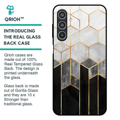 Tricolor Pattern Glass Case for Samsung Galaxy M35 5G