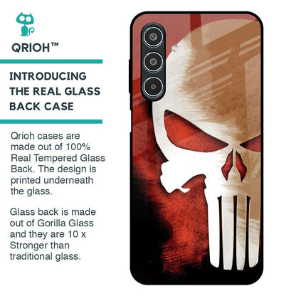 Red Skull Glass Case for Samsung Galaxy M35 5G