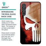 Red Skull Glass Case for Samsung Galaxy M35 5G