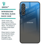 Blue Grey Ombre Glass Case for Samsung Galaxy M35 5G