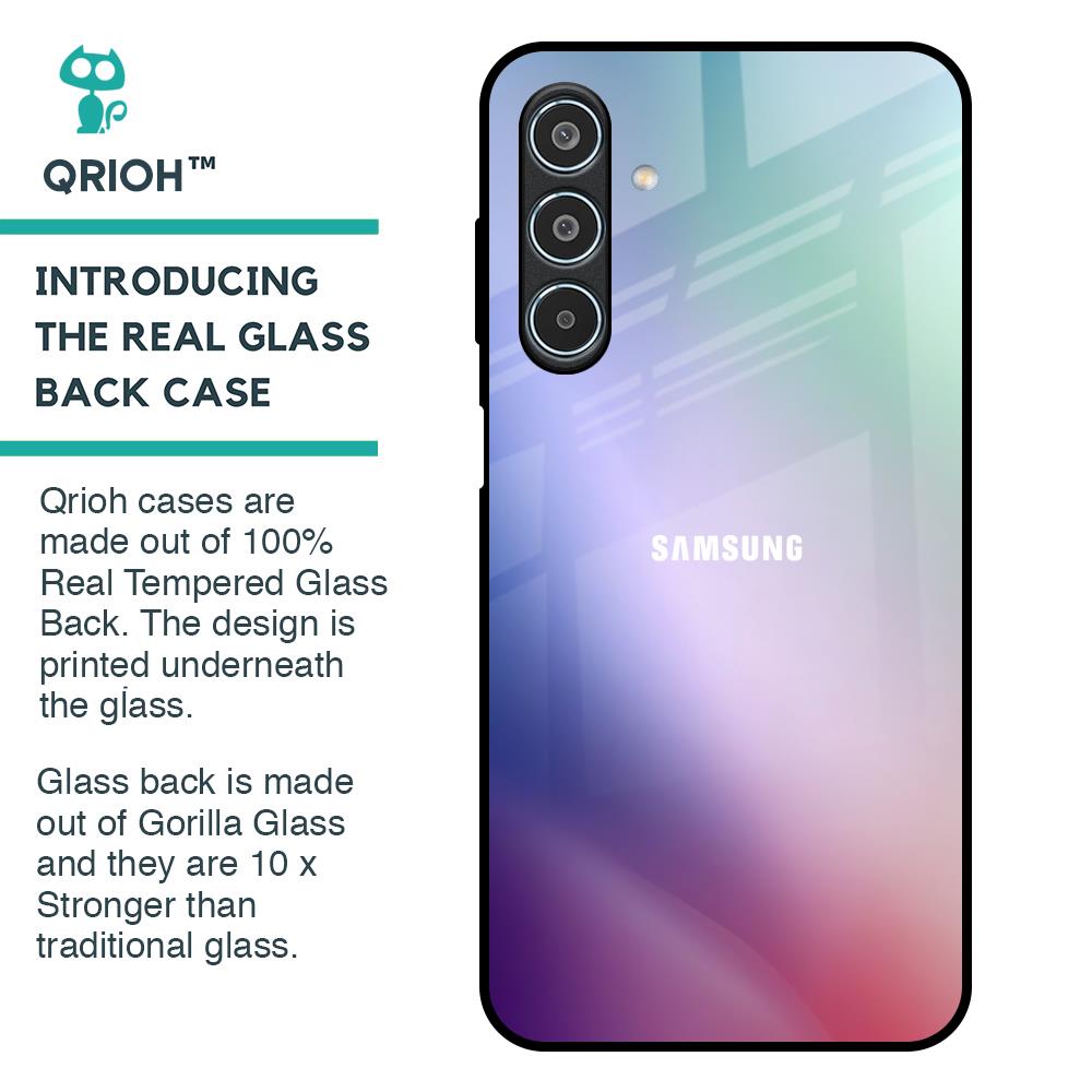 Abstract Holographic Glass Case for Samsung Galaxy M35 5G