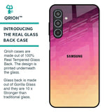 Geometric Pink Diamond Glass Case for Samsung Galaxy M35 5G
