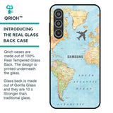 Fly Around The World Glass Case for Samsung Galaxy M35 5G