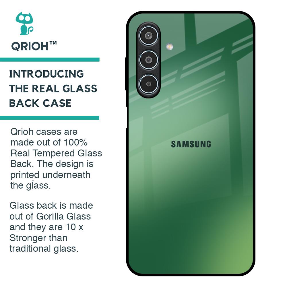Green Grunge Texture Glass Case for Samsung Galaxy M35 5G