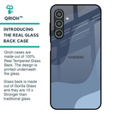 Navy Blue Ombre Glass Case for Samsung Galaxy M35 5G