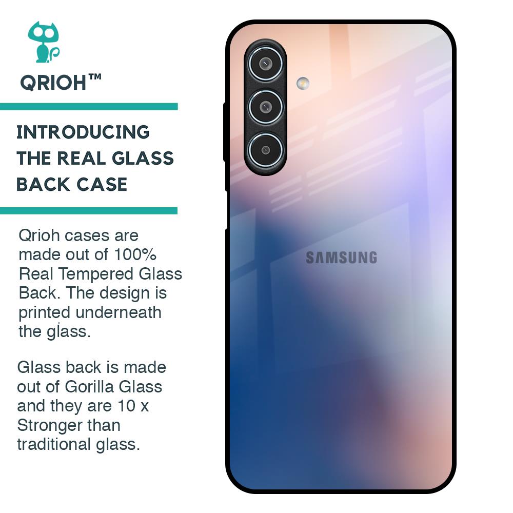 Blue Mauve Gradient Glass Case for Samsung Galaxy M35 5G