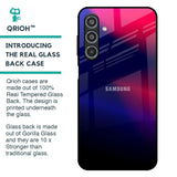 Blue Ombre Glass Case for Samsung Galaxy M35 5G