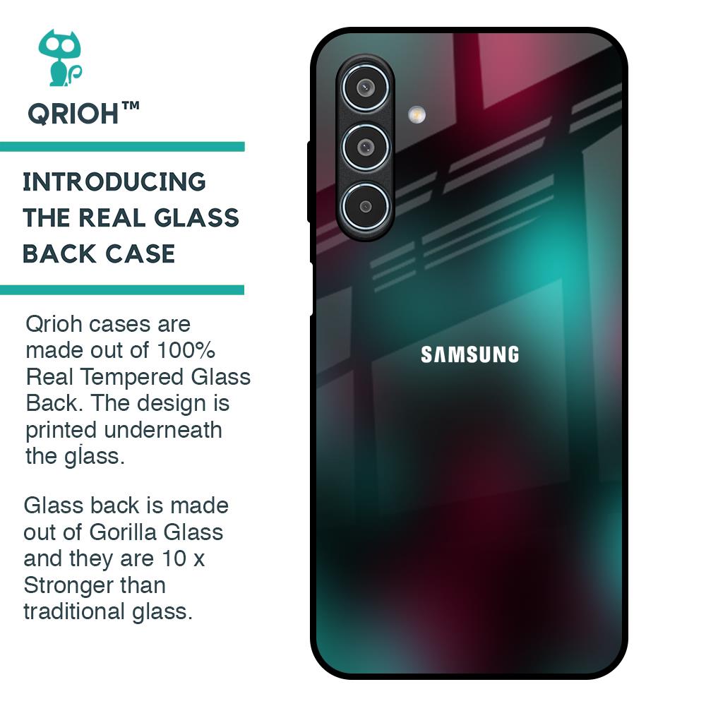Dark Gradiant Glass Case for Samsung Galaxy M35 5G