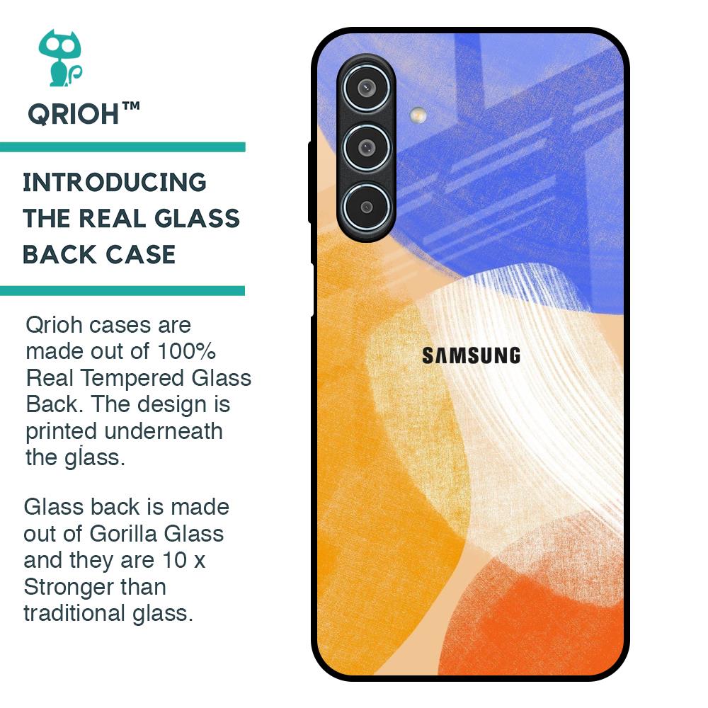 Creative Canvas Glass Case for Samsung Galaxy M35 5G