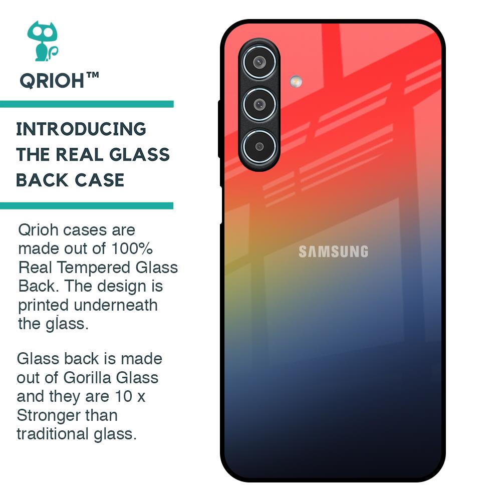 Rainbow Gradient Glass Case for Samsung Galaxy M35 5G