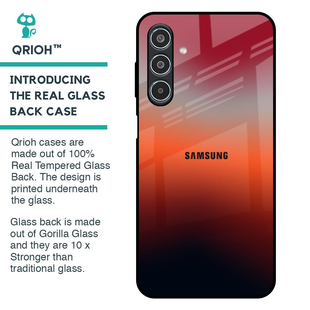 Red Coral Glass Case for Samsung Galaxy M35 5G