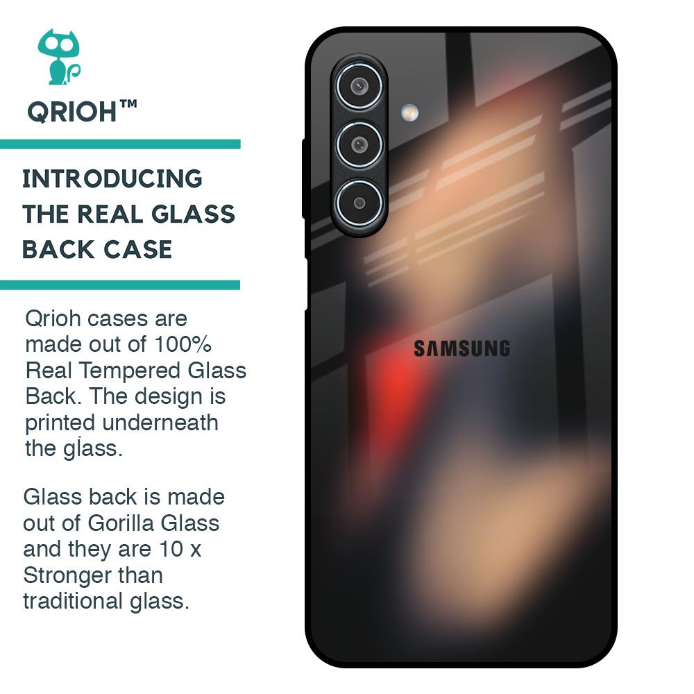 Dark Gradient Glass Case for Samsung Galaxy M35 5G