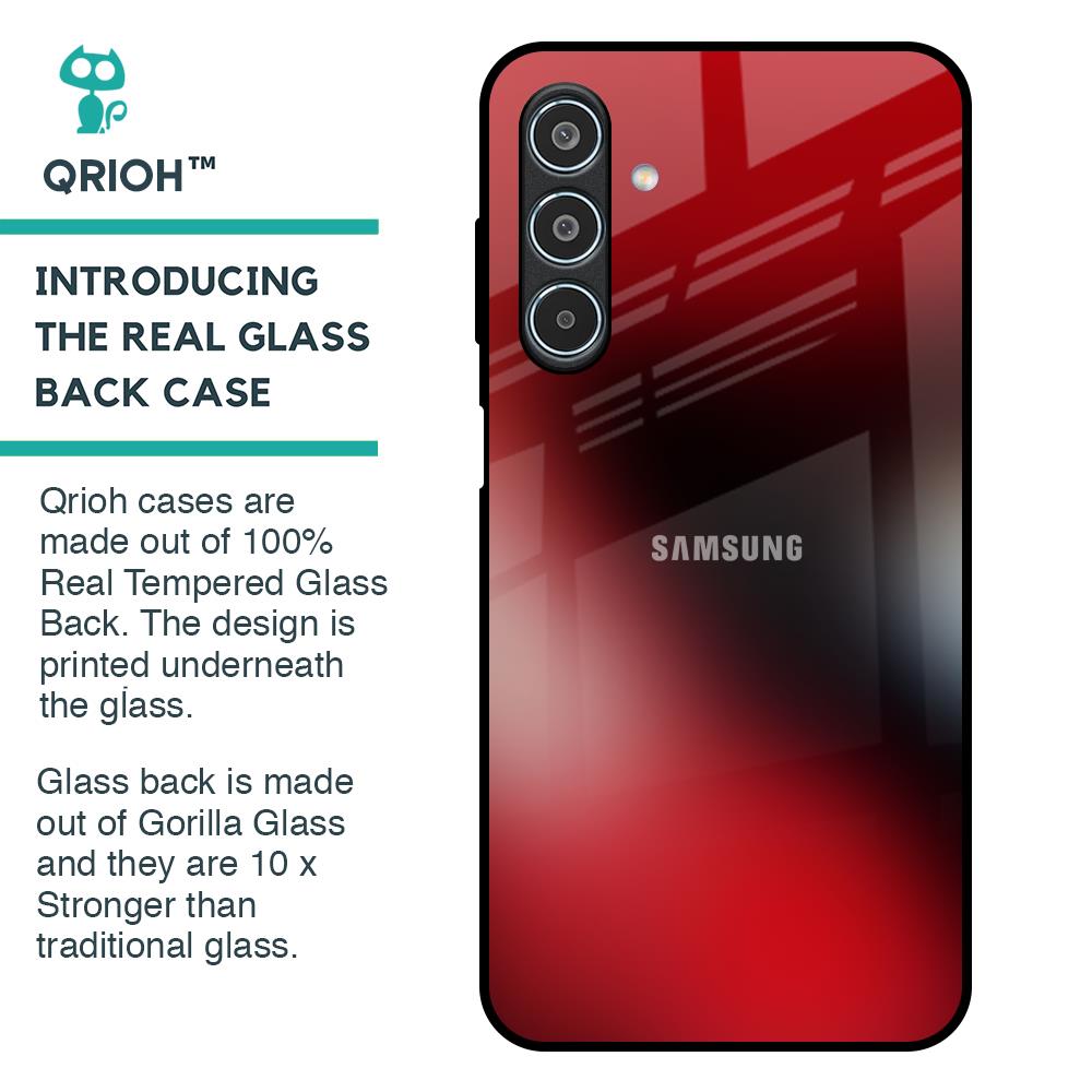 Red Garnet Glass Case for Samsung Galaxy M35 5G