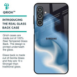 Blue Waves Glass Case for Samsung Galaxy M35 5G