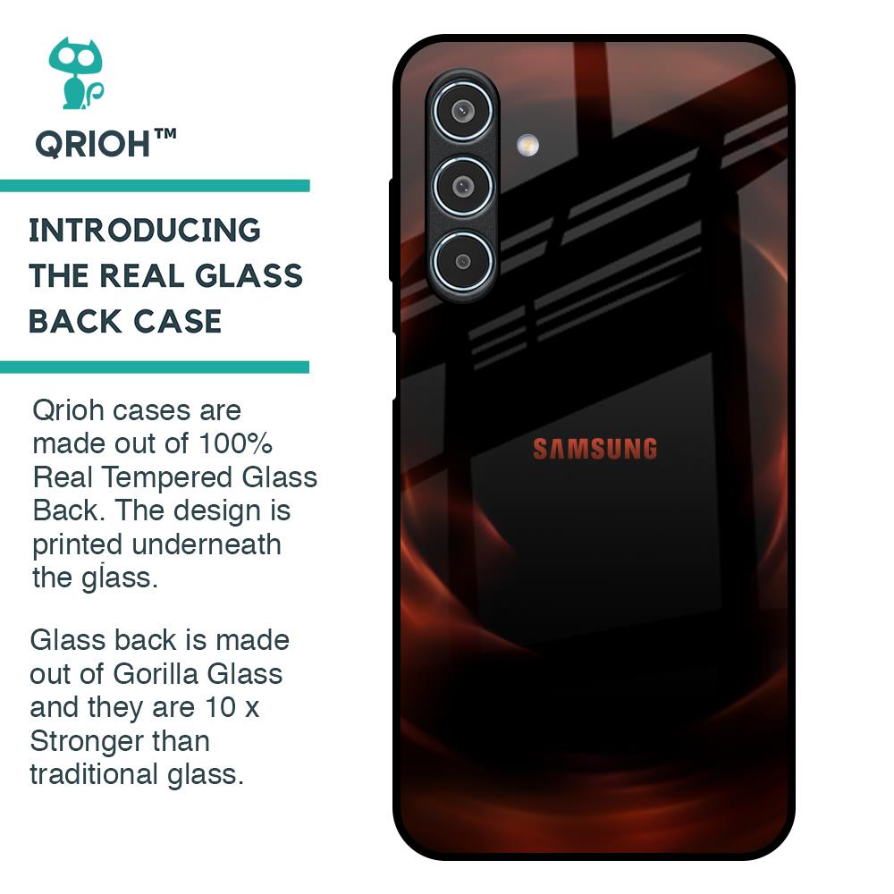 Evil Fire Glass Case for Samsung Galaxy M35 5G